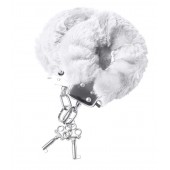 Наручники с белой меховой опушкой - ToyFa - купить с доставкой в Перми