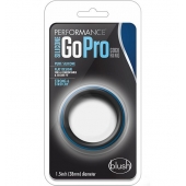 Черно-синее эрекционное кольцо Silicone Go Pro Cock Ring - Blush Novelties - в Перми купить с доставкой