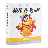 Стимулирующий презерватив-насадка Roll   Ball Banana - Sitabella - купить с доставкой в Перми