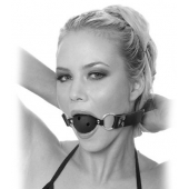 Черный кляп с дырочками Breathable Ball Gag - Pipedream - купить с доставкой в Перми