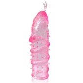 Закрытая рельефная насадка Crystal sleeve snakes в виде змеи с усиками - 14 см. - Erowoman-Eroman - в Перми купить с доставкой