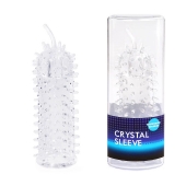 Закрытая рельефная насадка Crystal sleeve с усиками - 12 см. - Erowoman-Eroman - в Перми купить с доставкой