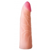 Фаллическая насадка на трусики харнесс - 17,5 см. - LOVETOY (А-Полимер) - купить с доставкой в Перми