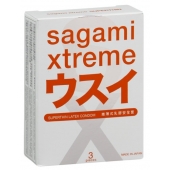 Ультратонкие презервативы Sagami Xtreme SUPERTHIN - 3 шт. - Sagami - купить с доставкой в Перми