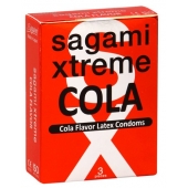 Ароматизированные презервативы Sagami Xtreme COLA - 3 шт. - Sagami - купить с доставкой в Перми