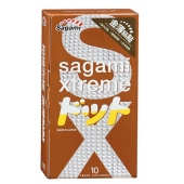 Презервативы Sagami Xtreme FEEL UP с точечной текстурой и линиями прилегания - 10 шт. - Sagami - купить с доставкой в Перми