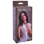 Коричневый поводок и чокер с кольцом Sofi - Rebelts - купить с доставкой в Перми