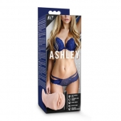 Телесный мастурбатор-вагина с вибропулей Ashley - Blush Novelties - в Перми купить с доставкой
