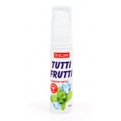Гель-смазка Tutti-frutti со вкусом сладкой мяты - 30 гр. - Биоритм - купить с доставкой в Перми