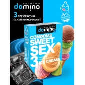 Презервативы для орального секса DOMINO Sweet Sex с ароматом мороженого - 3 шт. - Domino - купить с доставкой в Перми