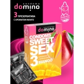 Презервативы для орального секса DOMINO Sweet Sex с ароматом манго - 3 шт. - Domino - купить с доставкой в Перми