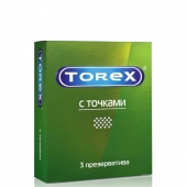 Текстурированные презервативы Torex  С точками  - 3 шт. - Torex - купить с доставкой в Перми