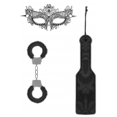 Черный игровой набор Introductory Bondage Kit №4 - Shots Media BV - купить с доставкой в Перми
