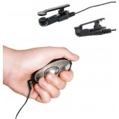 Черные электрические зажимы для сосков Shock Therapy Nipple Clamps - Pipedream - купить с доставкой в Перми