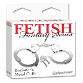 Металлические наручники Beginner s Metal Cuffs - Pipedream - купить с доставкой в Перми