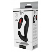 Черный вибромассажер простаты SWIRLING P-PLEASER - Dream Toys - в Перми купить с доставкой