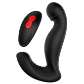 Черный вибромассажер простаты SWIRLING P-PLEASER - Dream Toys - в Перми купить с доставкой