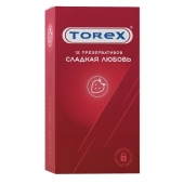 Презервативы Torex  Сладкая любовь  с ароматом клубники - 12 шт. - Torex - купить с доставкой в Перми