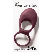 Бордовое эрекционное виброкольцо Daydream - Lola Games - в Перми купить с доставкой