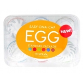 Набор из 6 мастурбаторов Tenga EGG Easy Beat с различным рельефом - Tenga - в Перми купить с доставкой