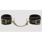 Черные наручники Bound to You Faux Leather Wrist Cuffs - Fifty Shades of Grey - купить с доставкой в Перми