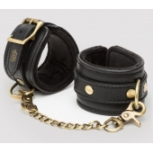 Черные наручники Bound to You Faux Leather Wrist Cuffs - Fifty Shades of Grey - купить с доставкой в Перми