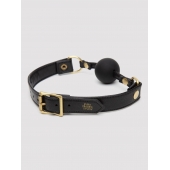 Черный кляп-шар Bound to You Faux Leather Ball Gag - Fifty Shades of Grey - купить с доставкой в Перми