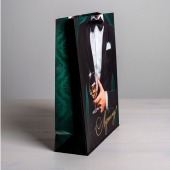 Бумажный пакет «Лучшему!» - 23 х 27 см. - Сима-Ленд - купить с доставкой в Перми