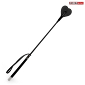 Черный стек с наконечником-сердечком - 54 см. - Notabu - купить с доставкой в Перми