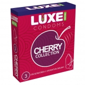 Презервативы с ароматом вишни LUXE Royal Cherry Collection - 3 шт. - Luxe - купить с доставкой в Перми