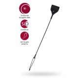 Черный гладкий стек с тонкой ручкой - 48 см. - ToyFa - купить с доставкой в Перми