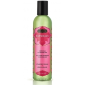 Массажное масло Naturals Strawberry Dreams с ароматом клубники - 236 мл. - Kama Sutra - купить с доставкой в Перми