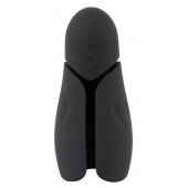 Черный силиконовый вибромастурбатор с нагревом Masturbator with 2 Functions - Orion - в Перми купить с доставкой