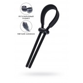 Черное эрекционное лассо на пенис Keb - A-toys - в Перми купить с доставкой