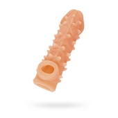 Телесная закрытая насадка с пупырышками Cock Sleeve Size M - 15,6 см. - KOKOS - в Перми купить с доставкой