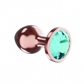 Пробка цвета розового золота с малиновым кристаллом Diamond Topaz Shine L - 8,3 см. - Lola Games - купить с доставкой в Перми