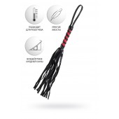 Черно-красный флоггер Anonymo - 45 см. - ToyFa - купить с доставкой в Перми