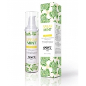 Разогревающее массажное масло Gourmet Spearmint Organic с органическими ингредиентами - 50 мл. - Exsens - купить с доставкой в Перми