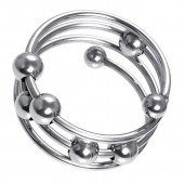 Большое металлическое кольцо под головку пениса - ToyFa - купить с доставкой в Перми