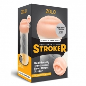 Мастурбатор-ротик ZOLO DEEP THROAT - Zolo - в Перми купить с доставкой