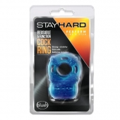 Голубое эрекционное виброкольцо Reusable 5 Function Cock Ring - Blush Novelties - в Перми купить с доставкой