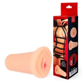 Реалистичный мастурбатор-вагина телесного цвета с вибрацией - Bior toys - в Перми купить с доставкой