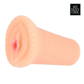 Реалистичный мастурбатор-вагина телесного цвета с вибрацией - Bior toys - в Перми купить с доставкой
