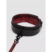 Стильный ошейник с поводком Reversible Faux Leather Collar and Lead - Fifty Shades of Grey - купить с доставкой в Перми