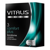 Контурные презервативы VITALIS PREMIUM comfort plus - 3 шт. - Vitalis - купить с доставкой в Перми