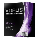 Презервативы с утолщенной стенкой VITALIS PREMIUM strong - 3 шт. - Vitalis - купить с доставкой в Перми
