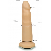 Телесная насадка Harness - 15,8 см. - LOVETOY (А-Полимер) - купить с доставкой в Перми