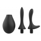 Черный анальный душ Nexus Anal Douche Set с 2 сменными насадками - Nexus Range - купить с доставкой в Перми