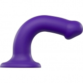 Фиолетовый фаллоимитатор-насадка Strap-On-Me Dildo Dual Density size M - 18 см. - Strap-on-me - купить с доставкой в Перми