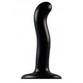 Черный фаллоимитатор-насадка Strap-On-Me P G spot Dildo size S - 16,4 см. - Strap-on-me - купить с доставкой в Перми